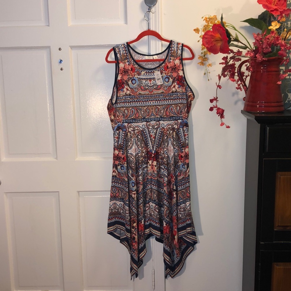 NWT Cato Sleeveless Paisley Floral Dress